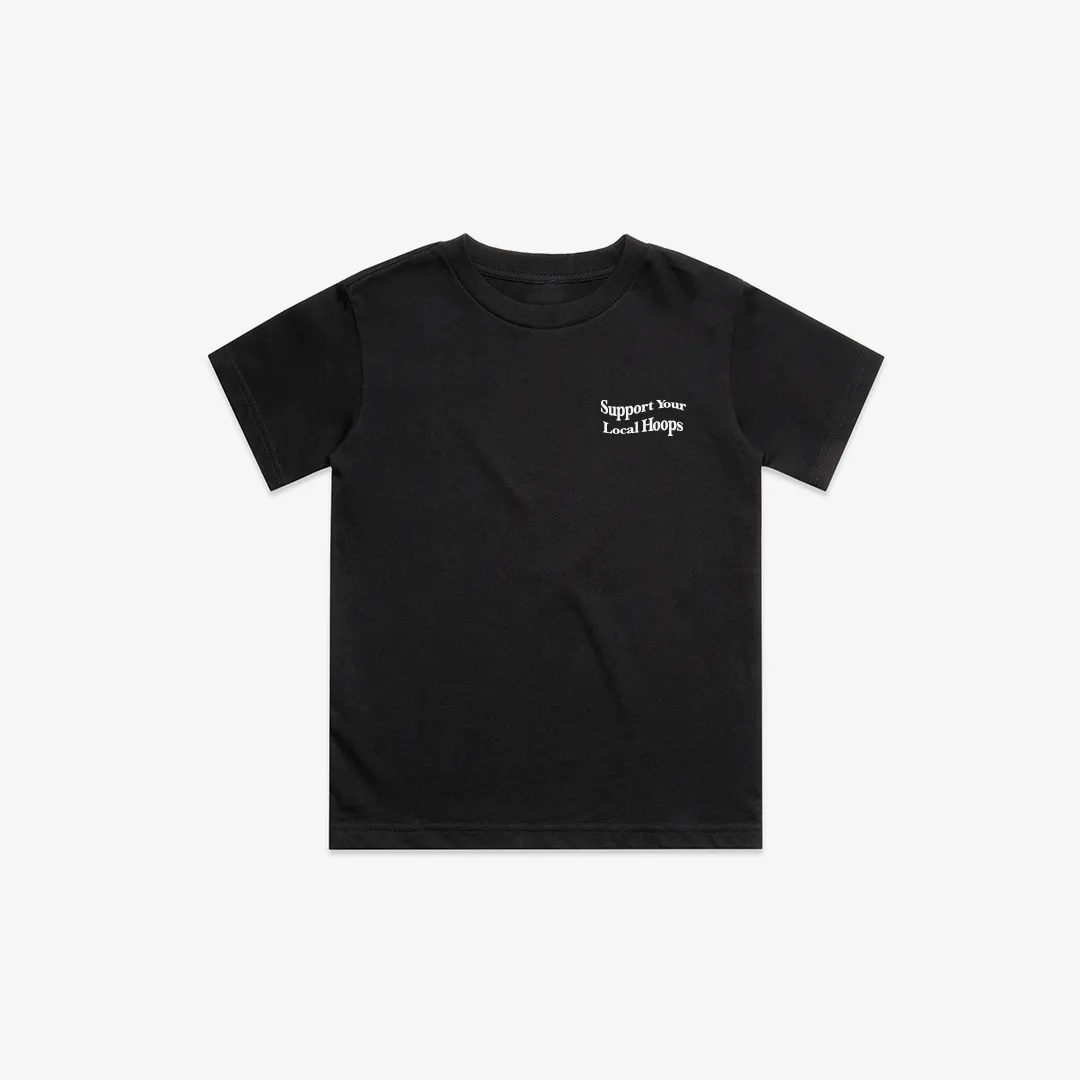 Kids Black Backboard Tee LOCAL HOOPS