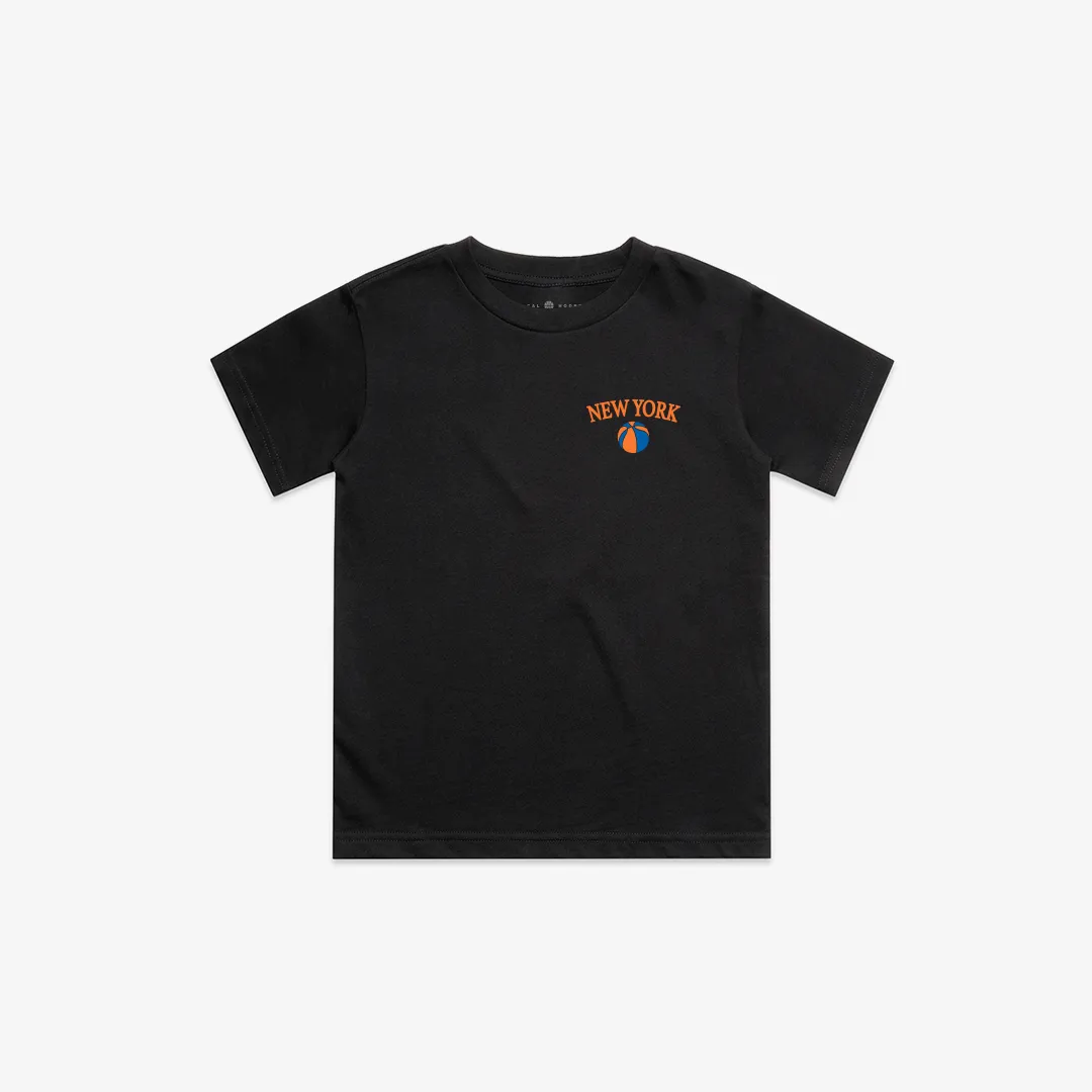 Kids Black New York Basketball Club Tee LOCAL HOOPS