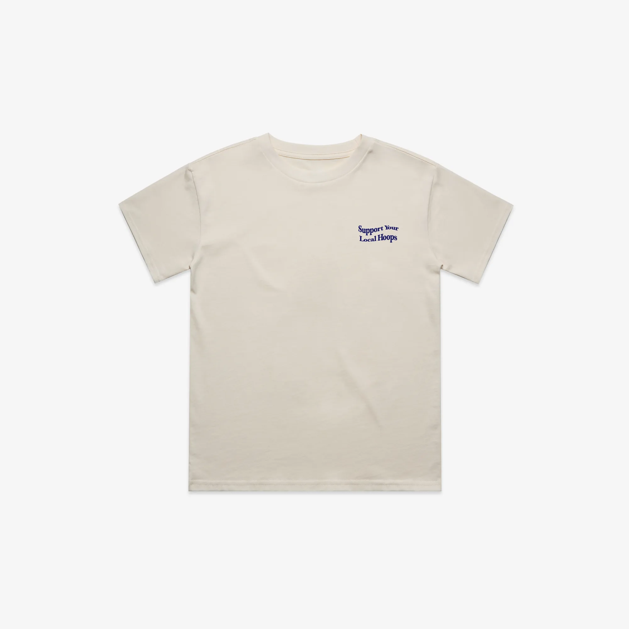 Kids Ecru Backboard Tee LOCAL HOOPS