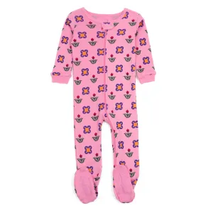 Kids Footed Cotton Pajamas Flower Pot