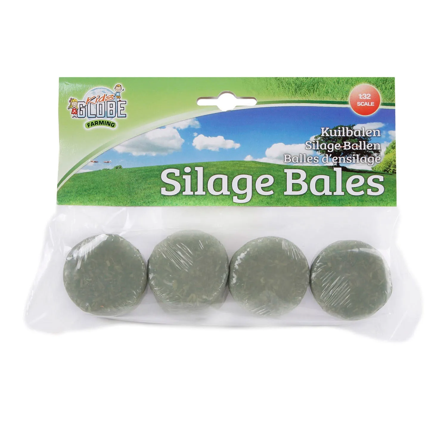 Kids Globe Set of 4 Round Silage Bales