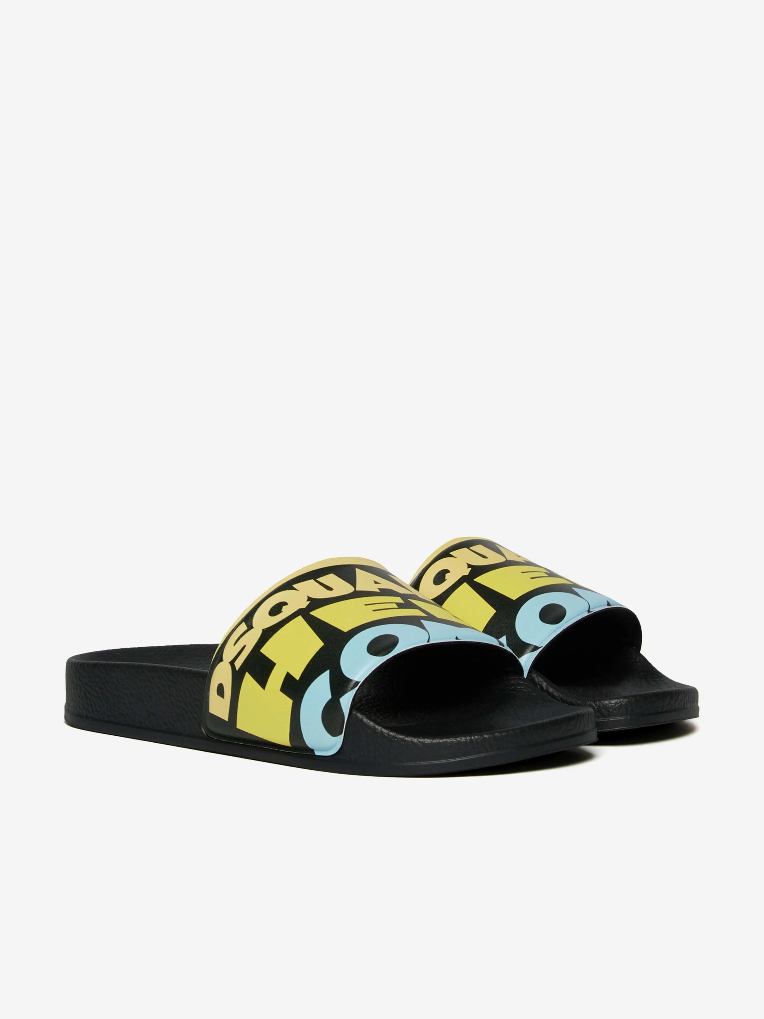 Kids Here Comes The Sun Sliders in Black