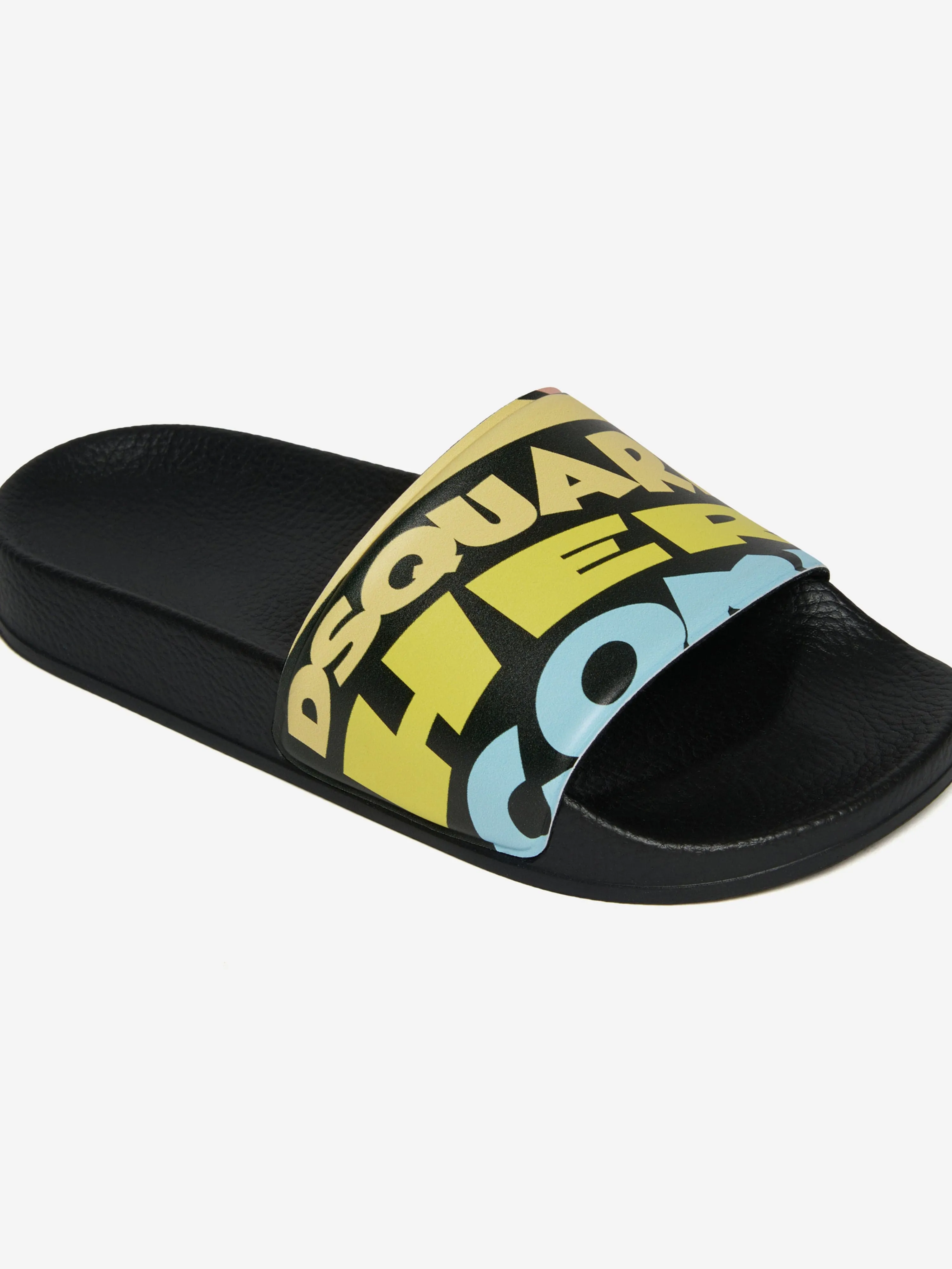 Kids Here Comes The Sun Sliders in Black