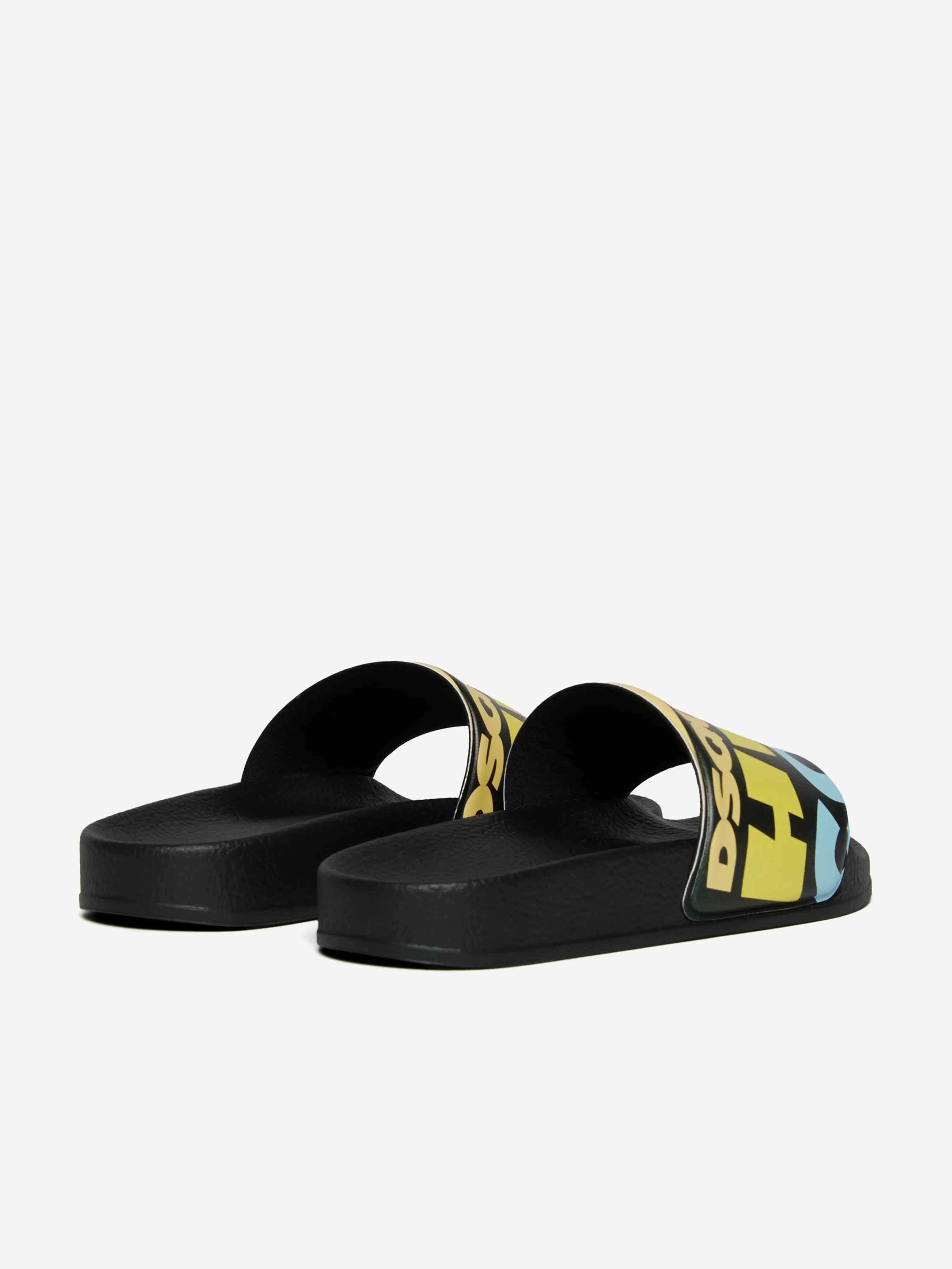 Kids Here Comes The Sun Sliders in Black