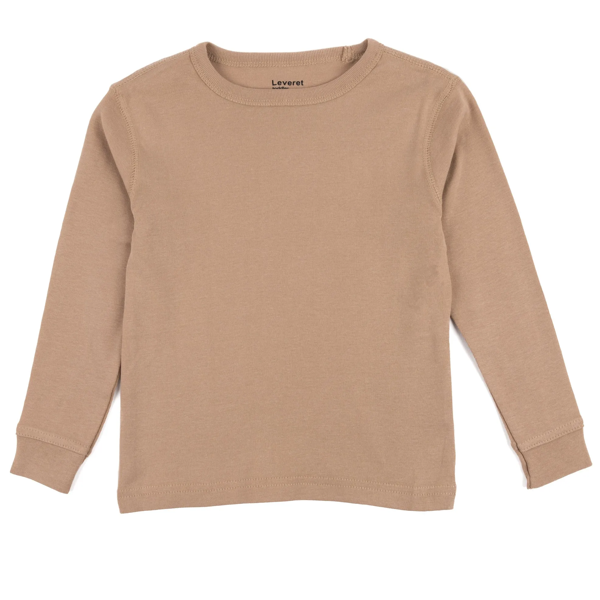 Kids Long Sleeve T-Shirt Neutral Solid Color