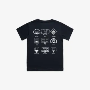 Kids Navy Backboard Tee LOCAL HOOPS