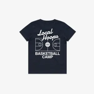 Kids Navy Basketball Camp Tee LOCAL HOOPS