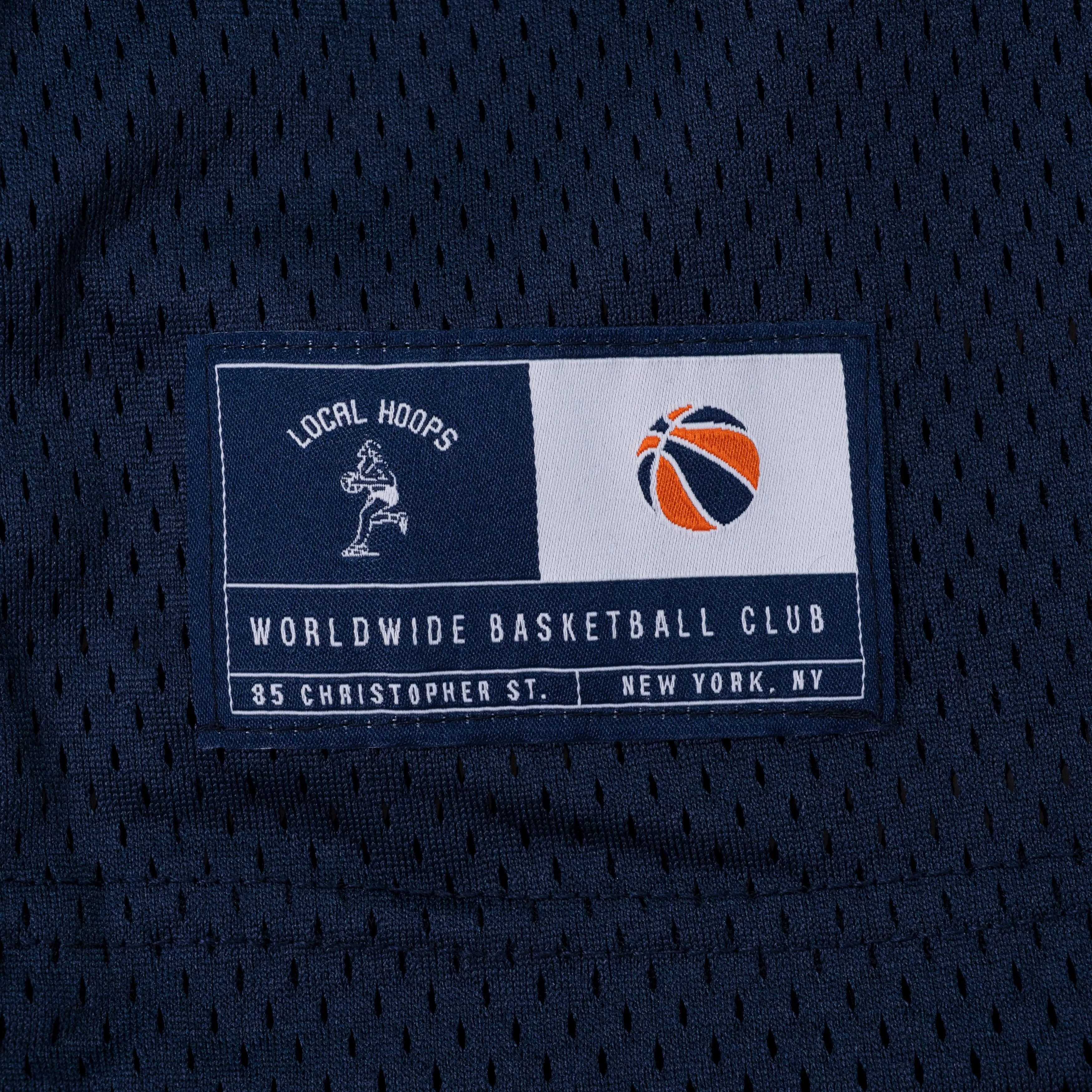 Kids Navy New York Basketball Shooting Shirt LOCAL HOOPS