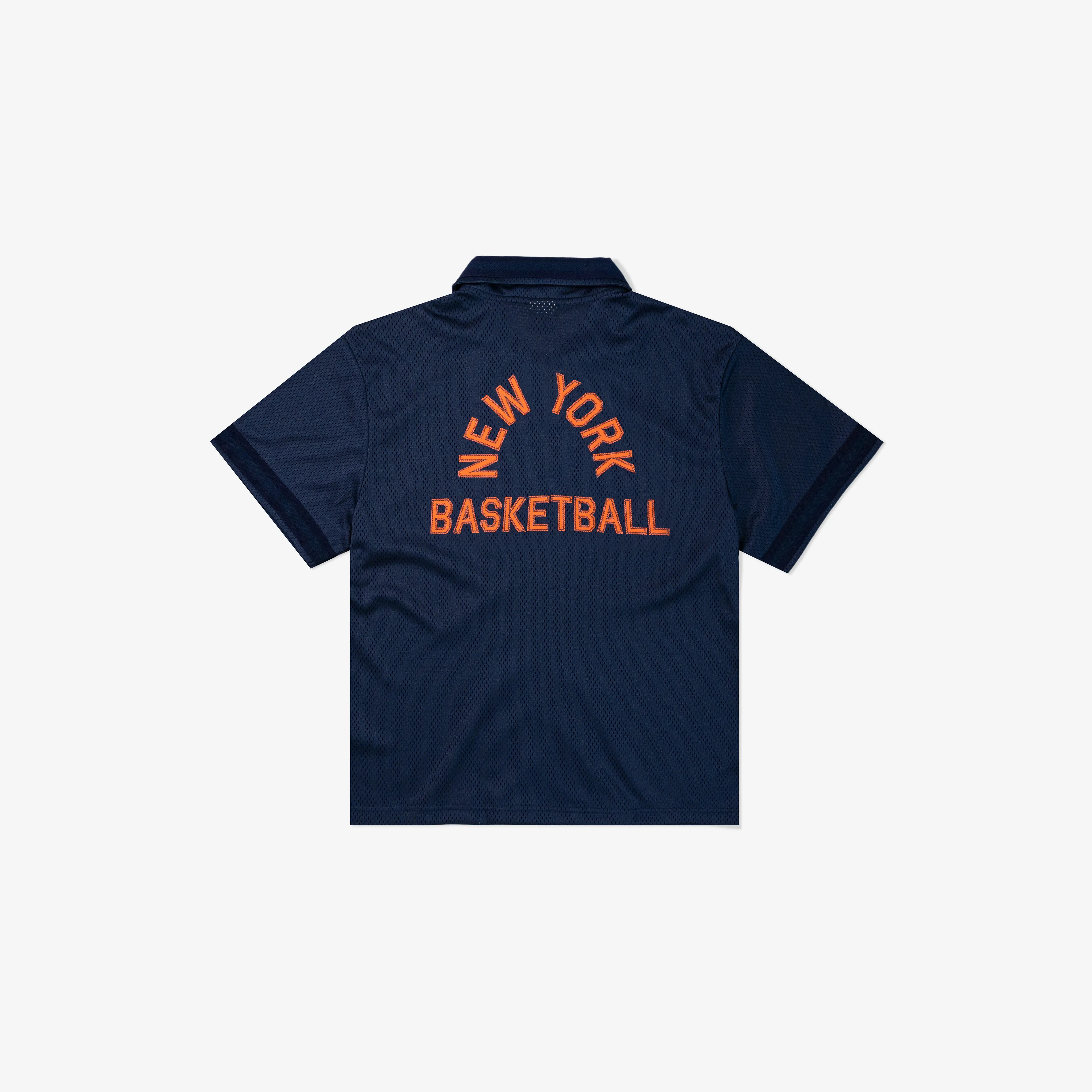 Kids Navy New York Basketball Shooting Shirt LOCAL HOOPS