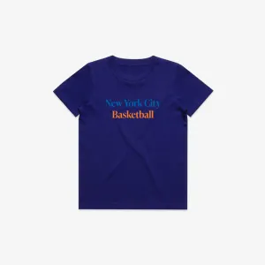 Kids Royal New York City Basketball Tee LOCAL HOOPS
