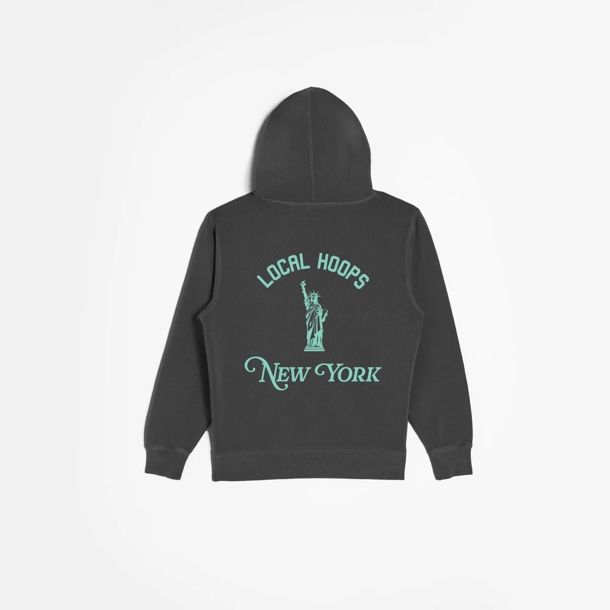 Kids Seafoam New York Hoodie LOCAL HOOPS