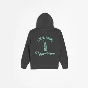 Kids Seafoam New York Hoodie LOCAL HOOPS