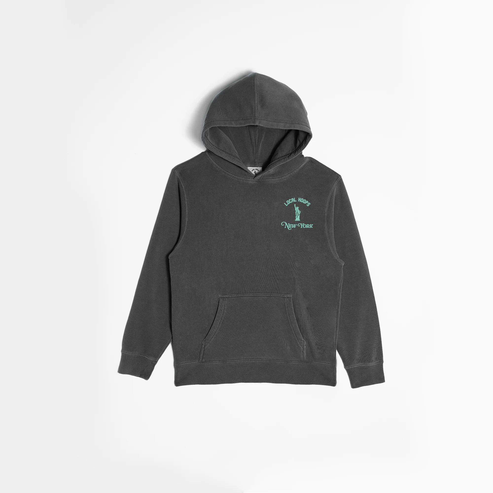 Kids Seafoam New York Hoodie LOCAL HOOPS
