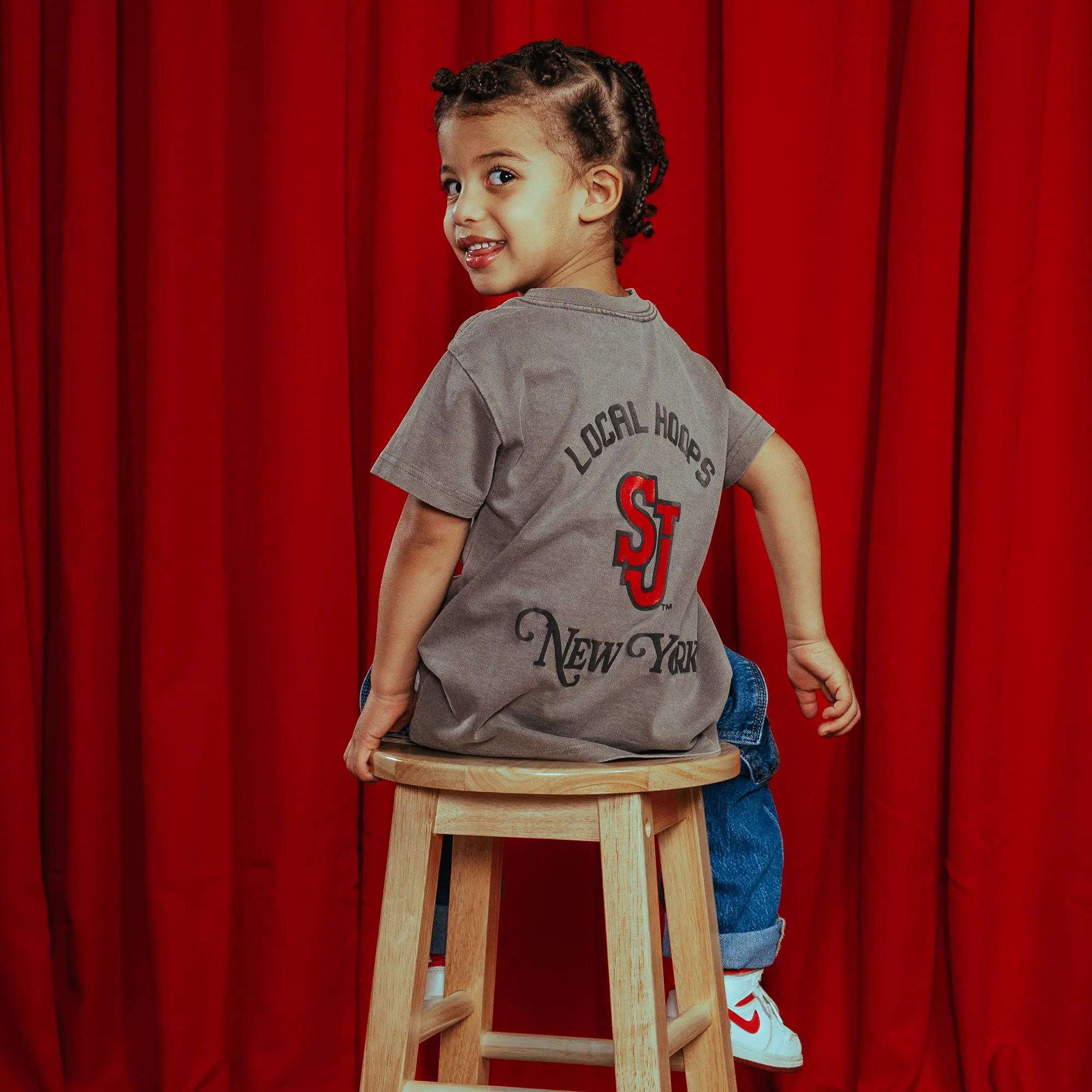 Kids St. John's New York Basketball Heavy Tee LOCAL HOOPS