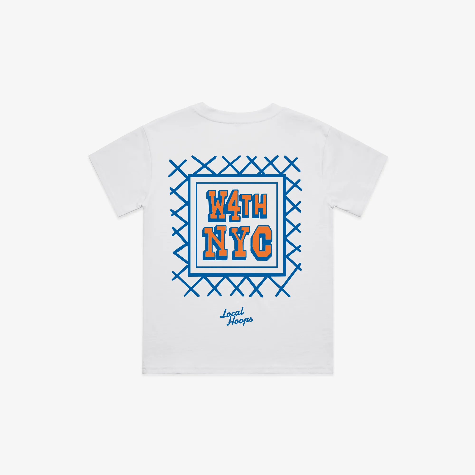 Kids White West 4th Tee LOCAL HOOPS