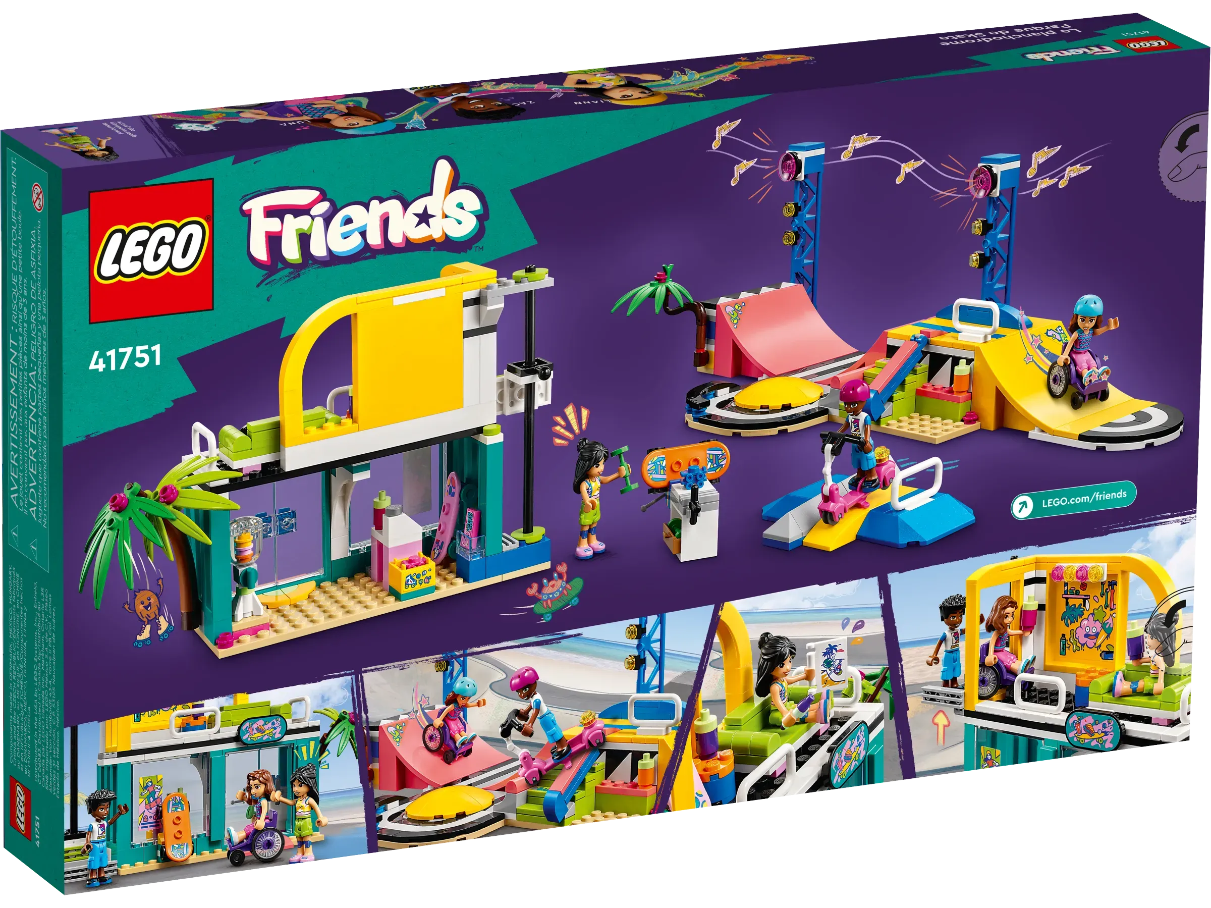 Lego Friends Skate Park 41751