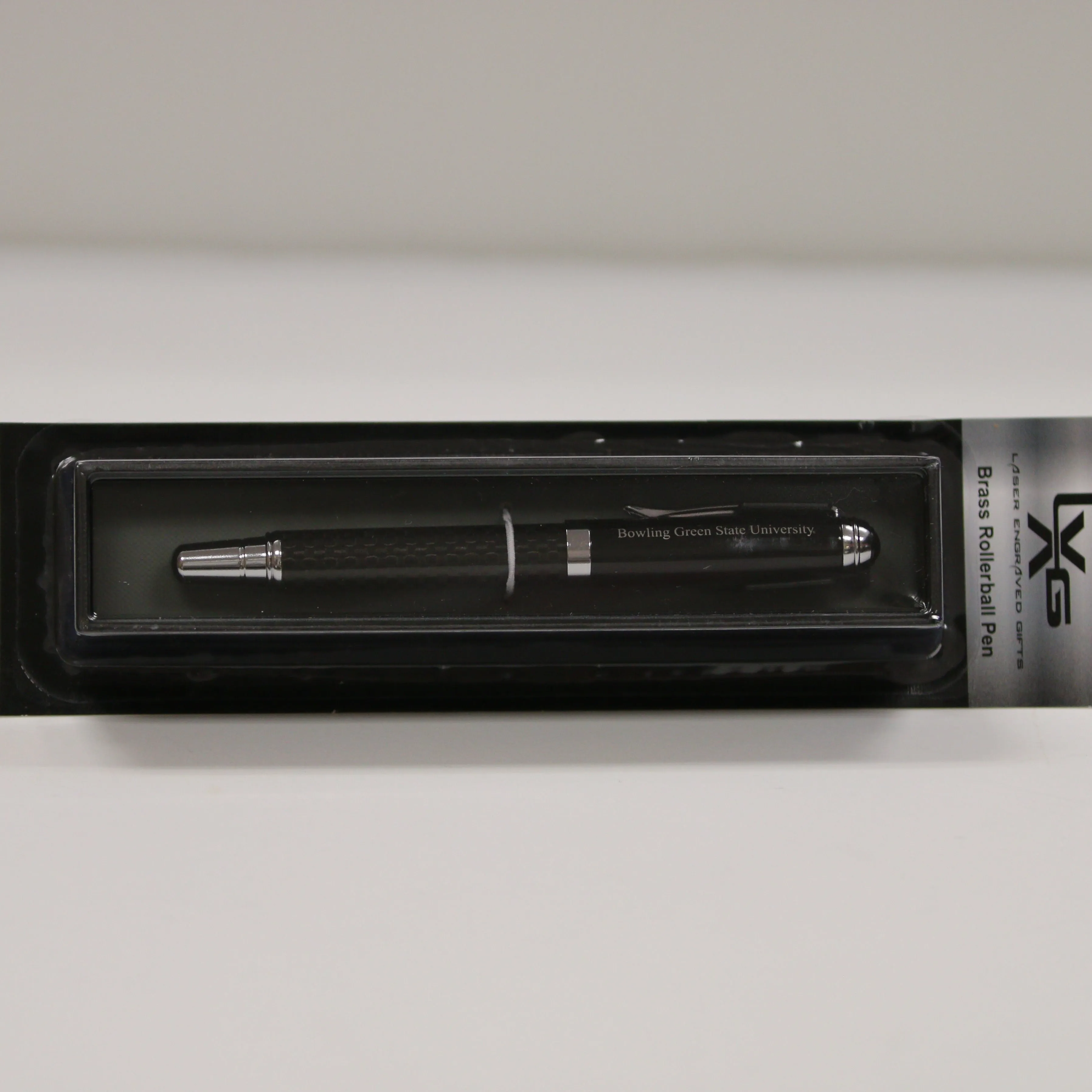 LXG BGSU Carbon Fiber Rollerball Black Pen