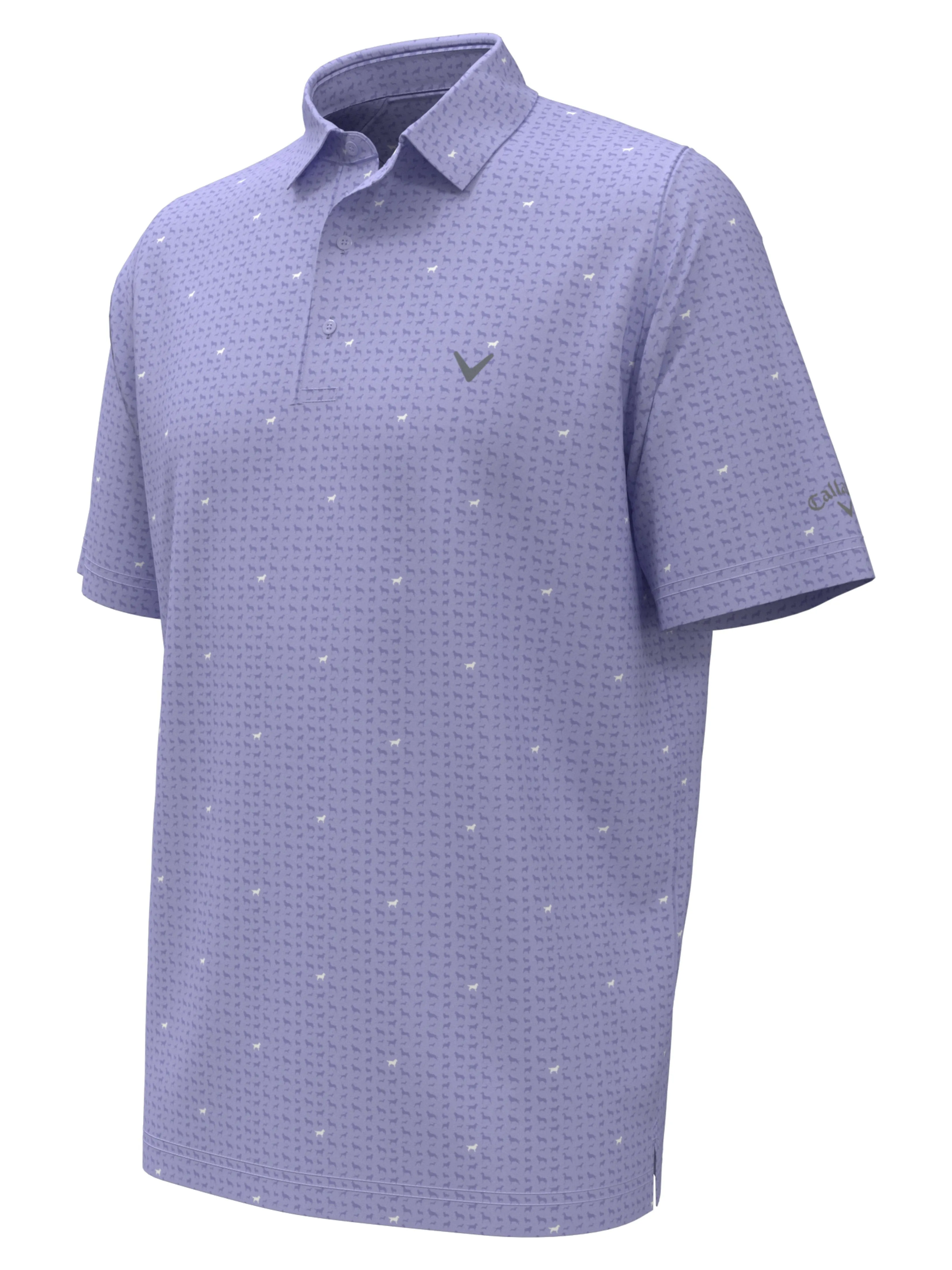 Mens Doggy Print Polo Callaway Apparel