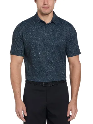 Mens Micro Floral Print Polo Callaway Apparel