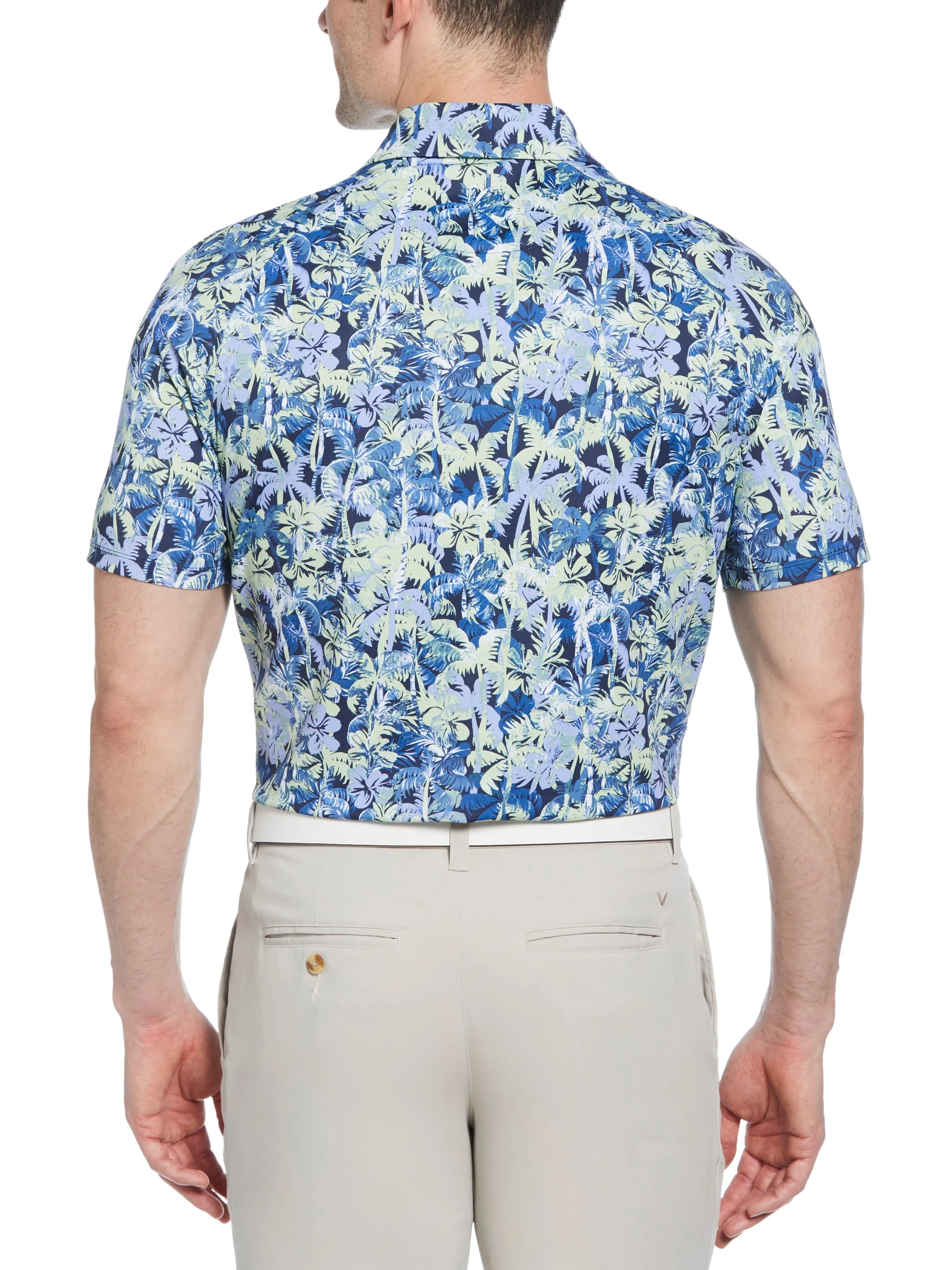 Mens Sunrise Confetti Print Polo Callaway Apparel