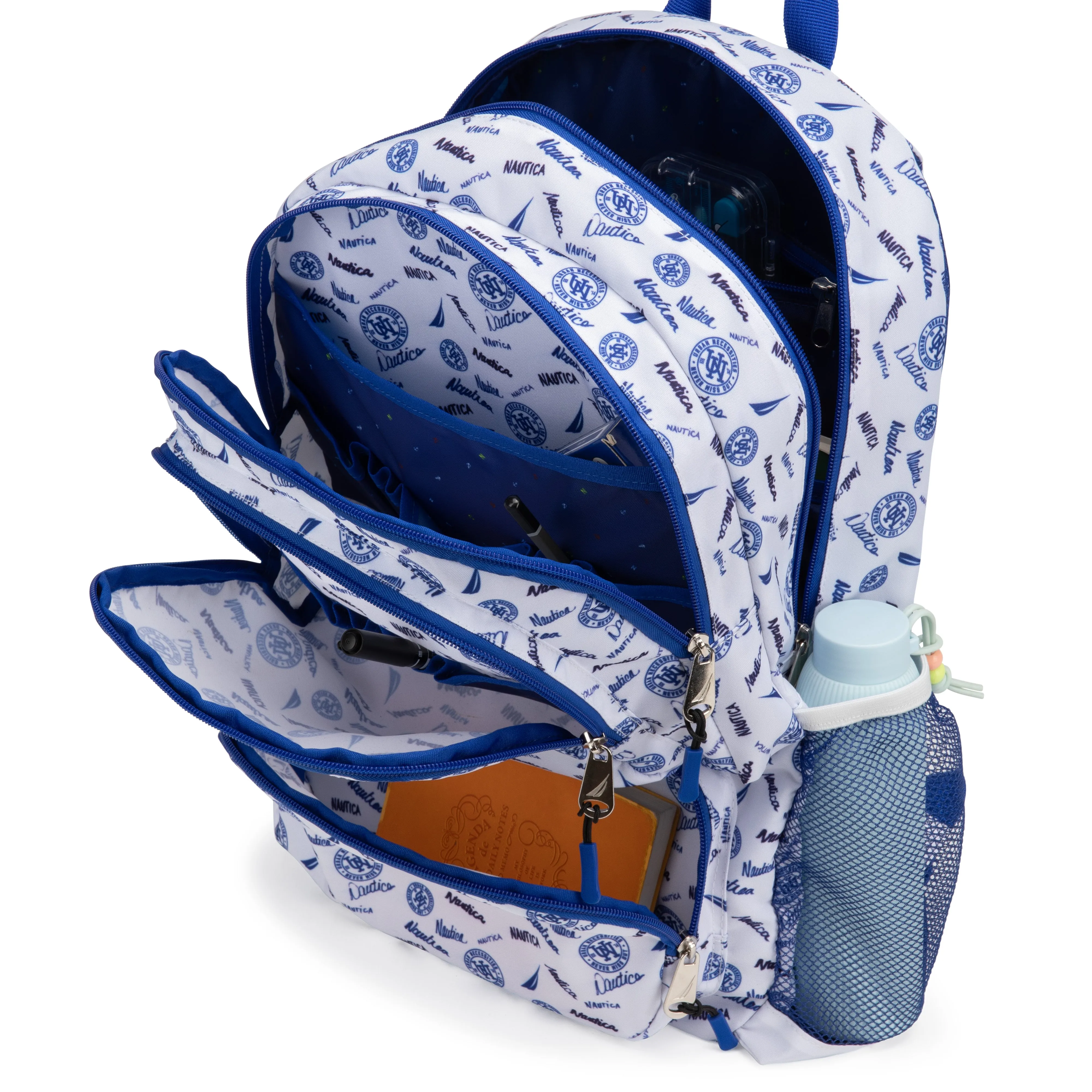 Nautica Kids Backpack for Kindergarten, Elementary School | 17" Tall | Varsity