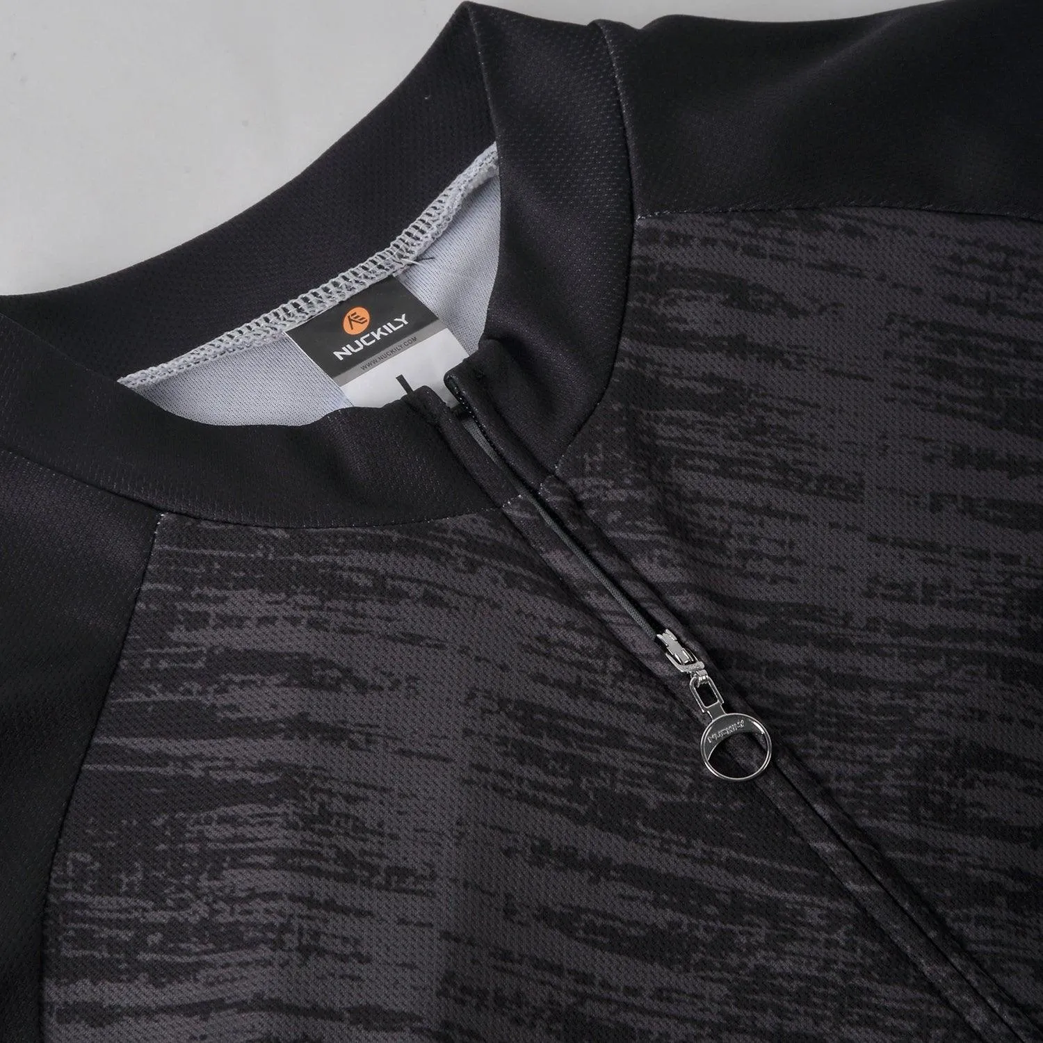 Nuckily MA031 Mens Cycling Jersey (Black)