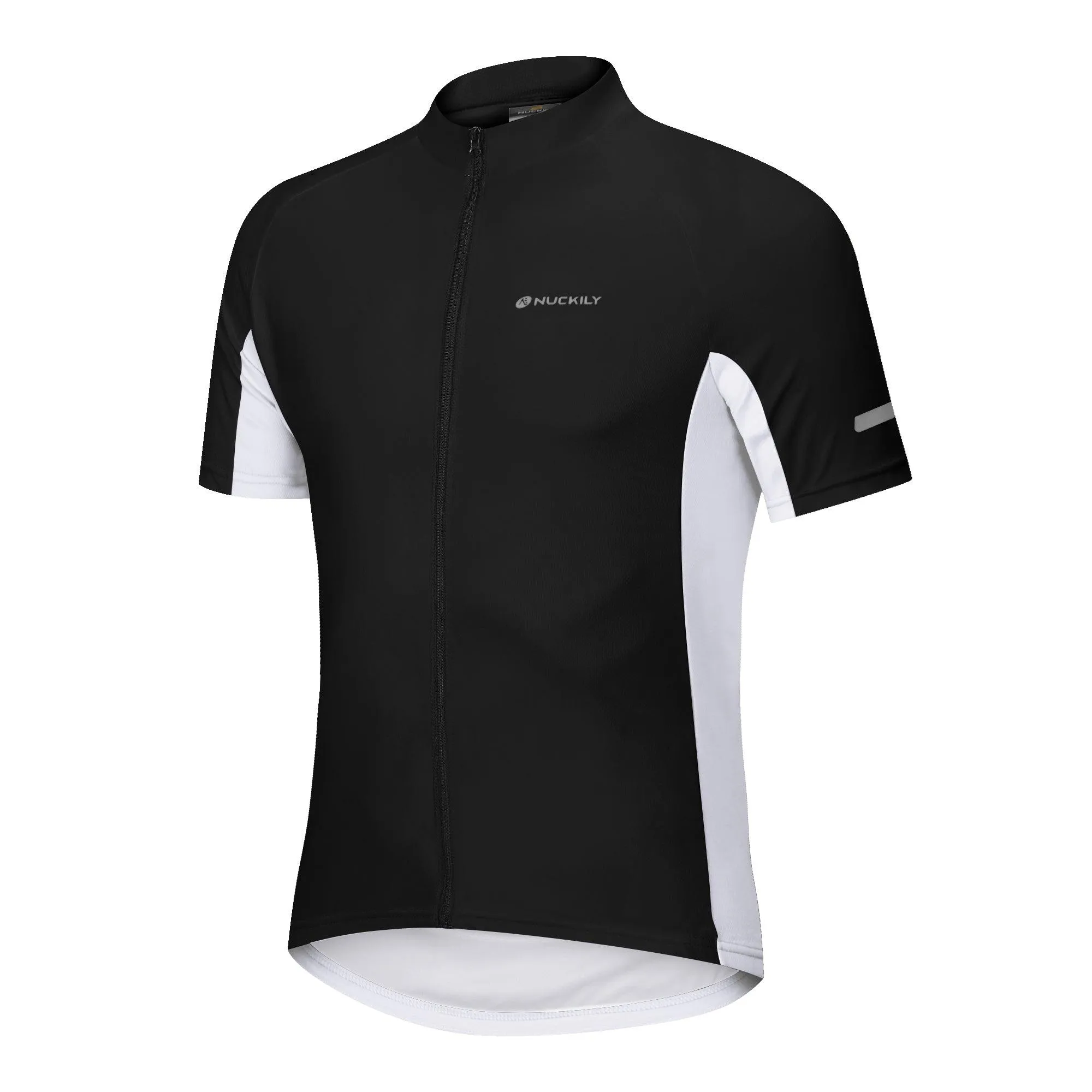 Nuckily MG043 Mens Cycling Jersey (Black)