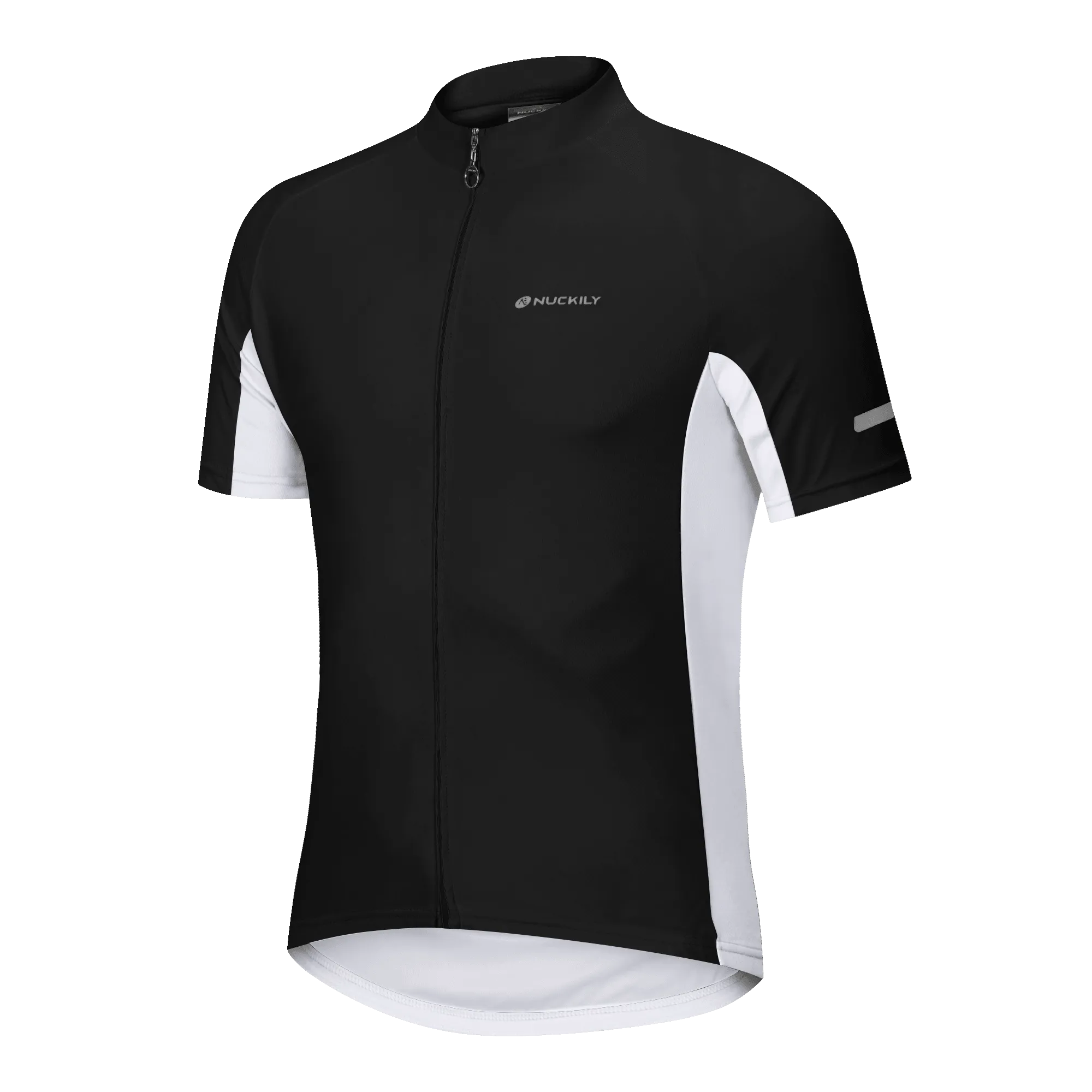 Nuckily MG043 Mens Cycling Jersey (Black)