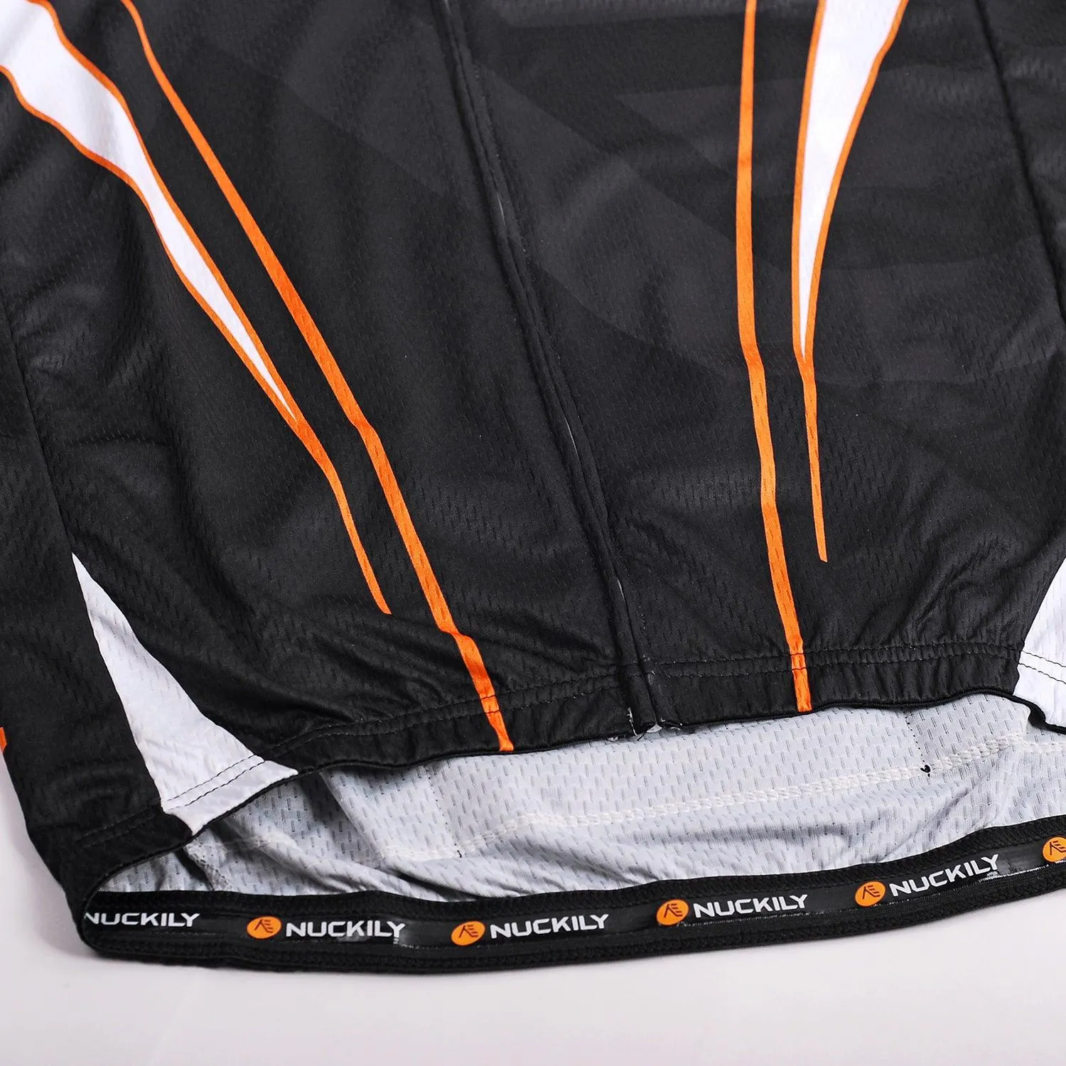 Nuckily NJ512 Mens Cycling Jersey (Black/White)