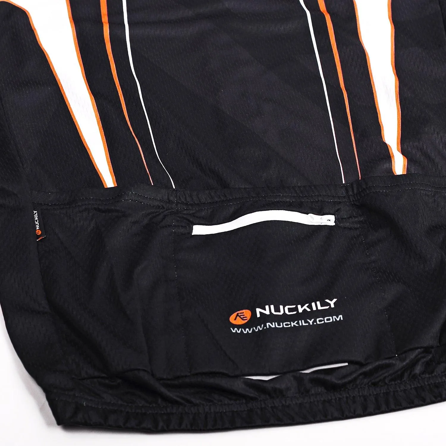 Nuckily NJ512 Mens Cycling Jersey (Black/White)
