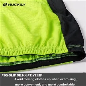 Nuckily NJ601 Mens Cycling Jersey (Neon Green)
