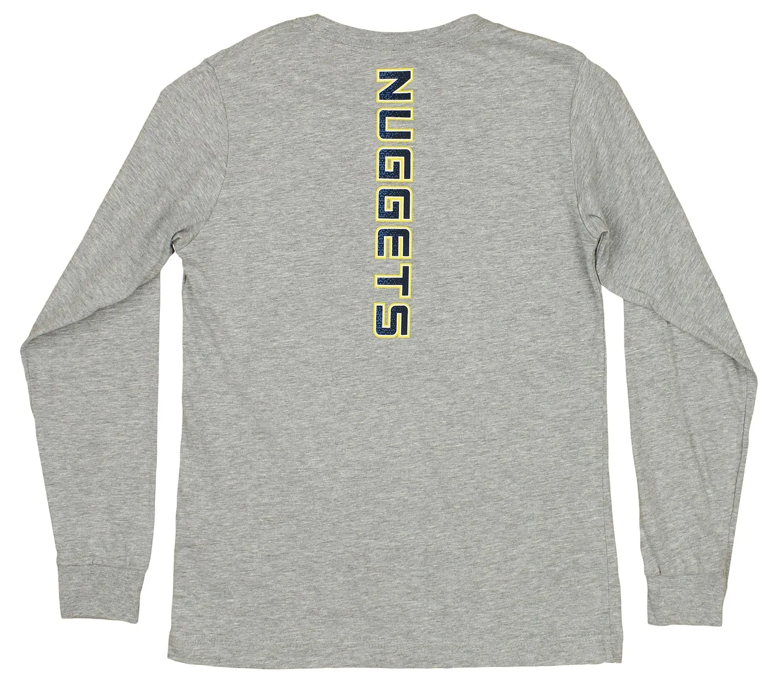 Outerstuff NBA Youth Boys Denver Nuggets Long Sleeve T-Shirt, Grey