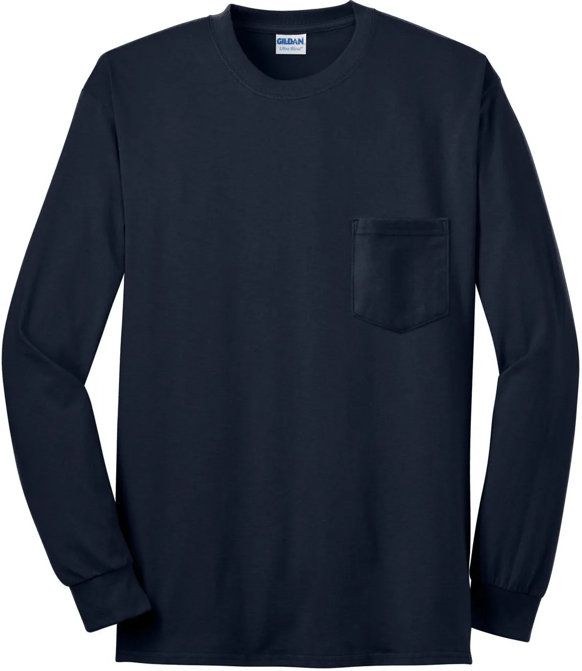 OUTLET-Gildan Ultra Cotton100% Cotton Long Sleeve T-Shirt with Pocket