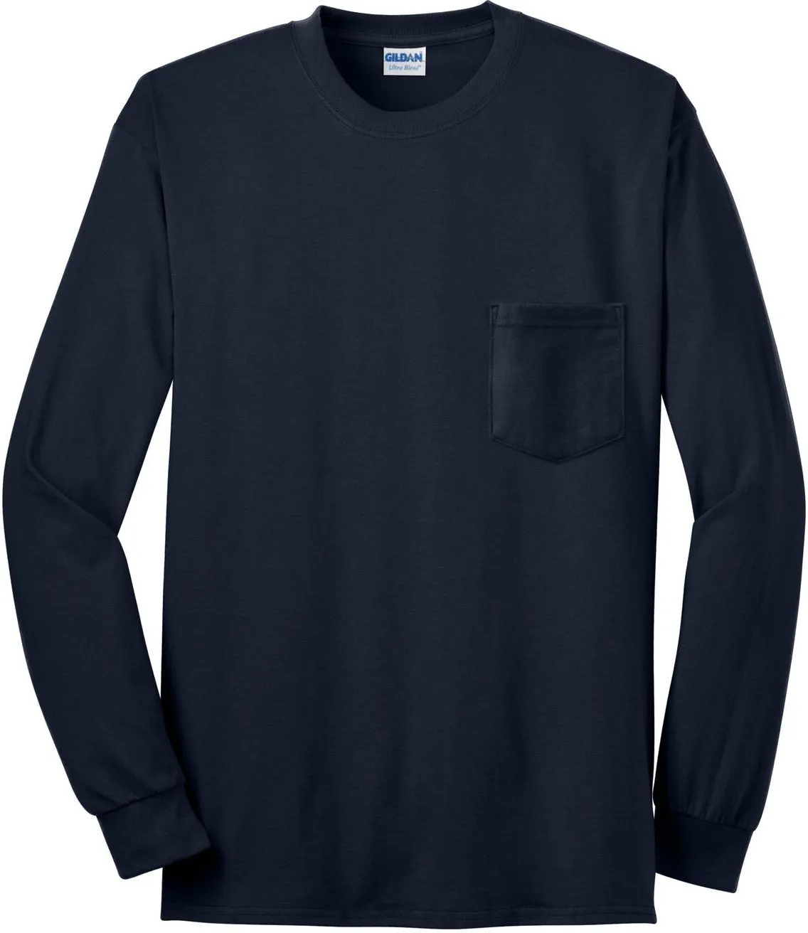 OUTLET-Gildan Ultra Cotton100% Cotton Long Sleeve T-Shirt with Pocket