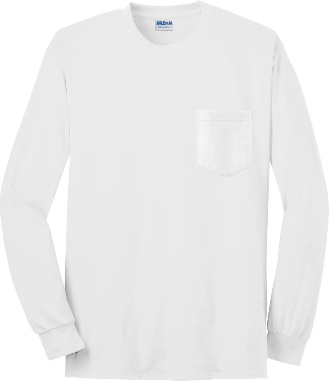 OUTLET-Gildan Ultra Cotton100% Cotton Long Sleeve T-Shirt with Pocket