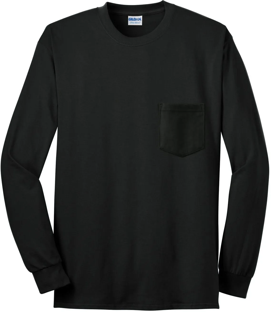 OUTLET-Gildan Ultra Cotton100% Cotton Long Sleeve T-Shirt with Pocket