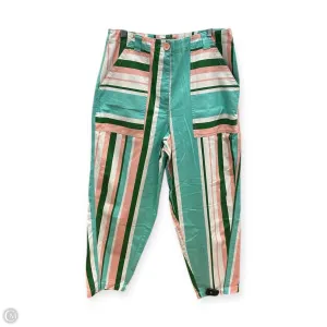 Pants Cropped By Asos In Green & Pink, Size: 8