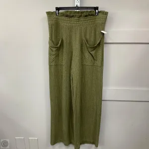 Pants Linen By So In Green, Size: Xl