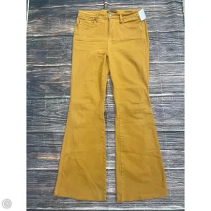 Pants Wide Leg By Judy Blue In Yellow, Size: 8