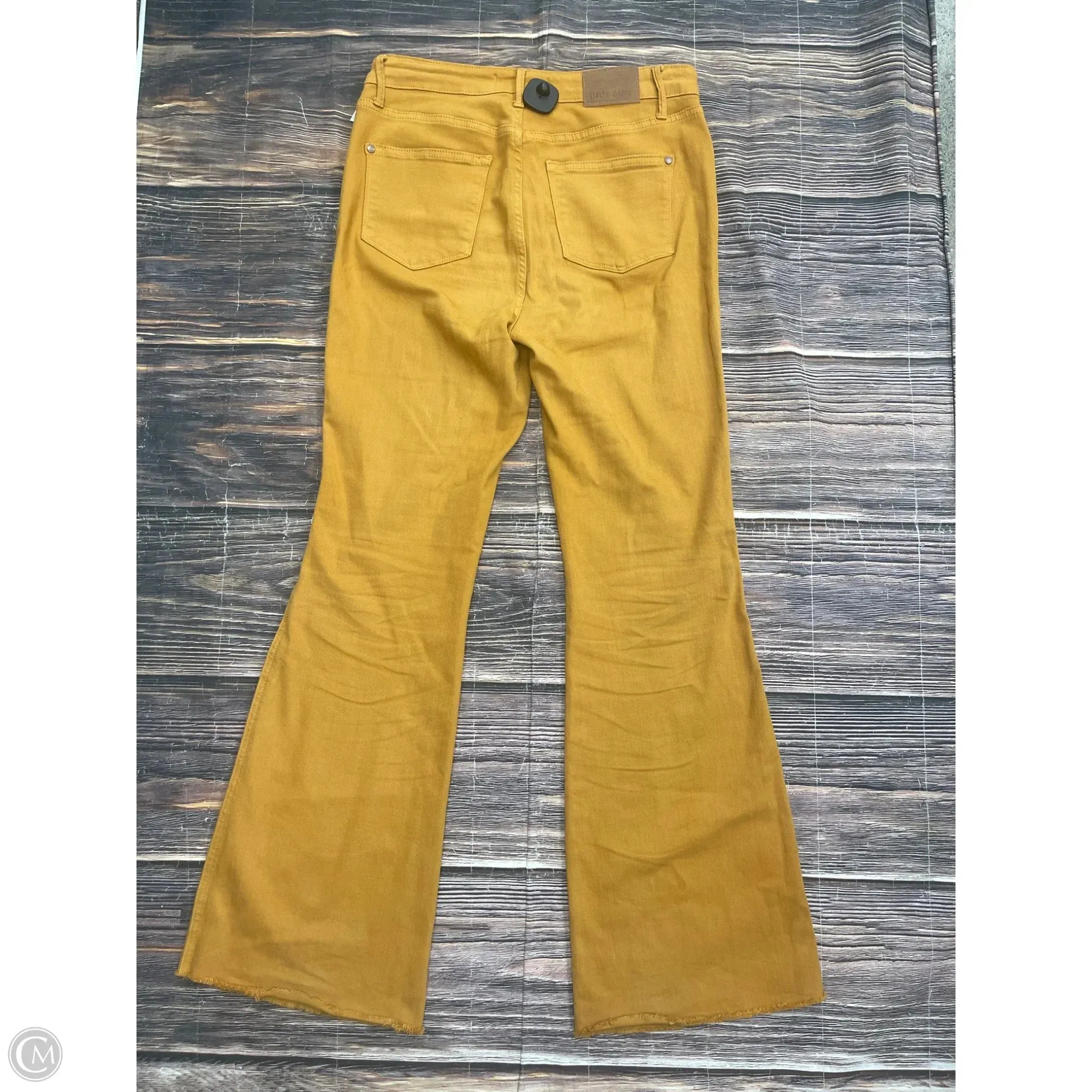 Pants Wide Leg By Judy Blue In Yellow, Size: 8