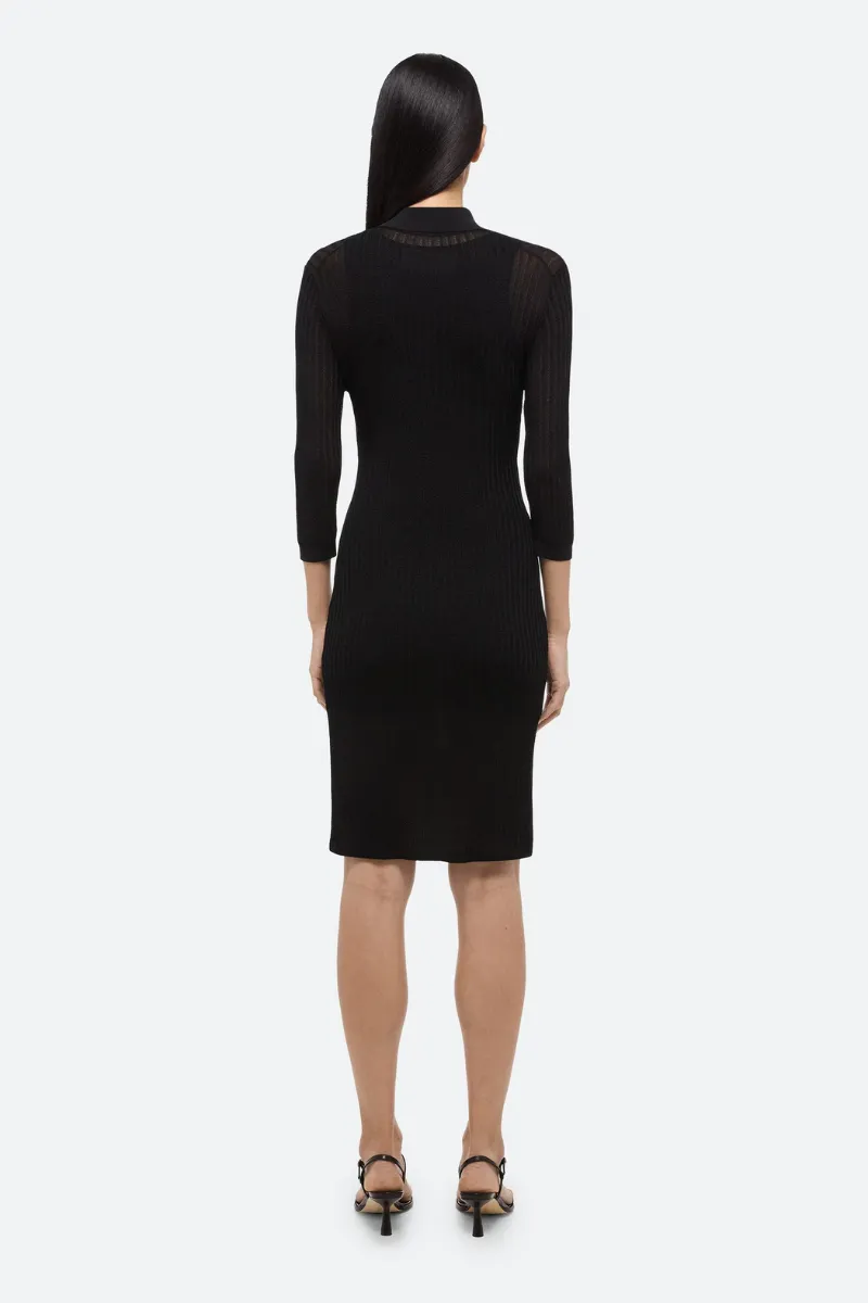 Pointelle Polo Dress