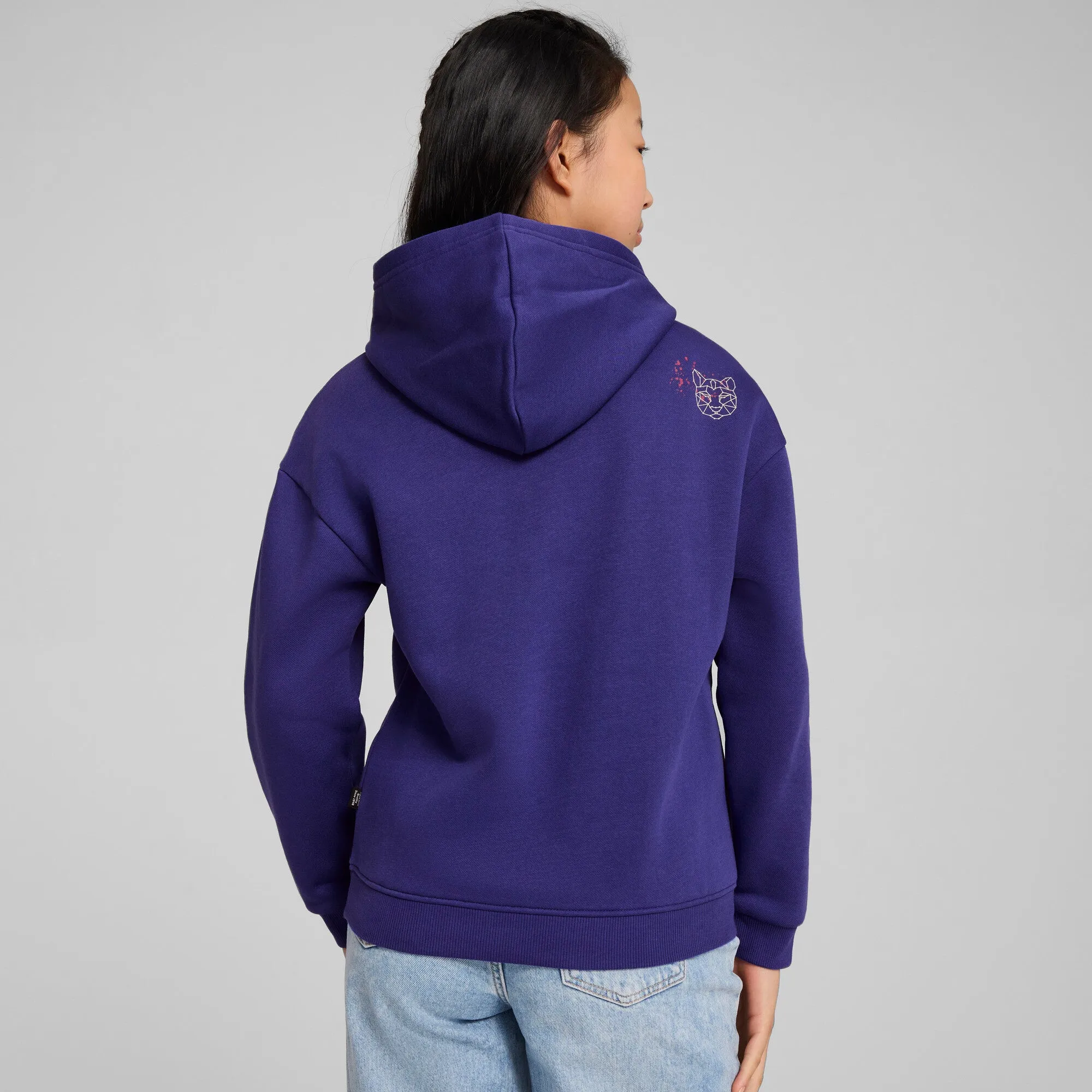 PUMA Big Kids' Girls' ESS  STARRY SAFARI Hoodie Youth