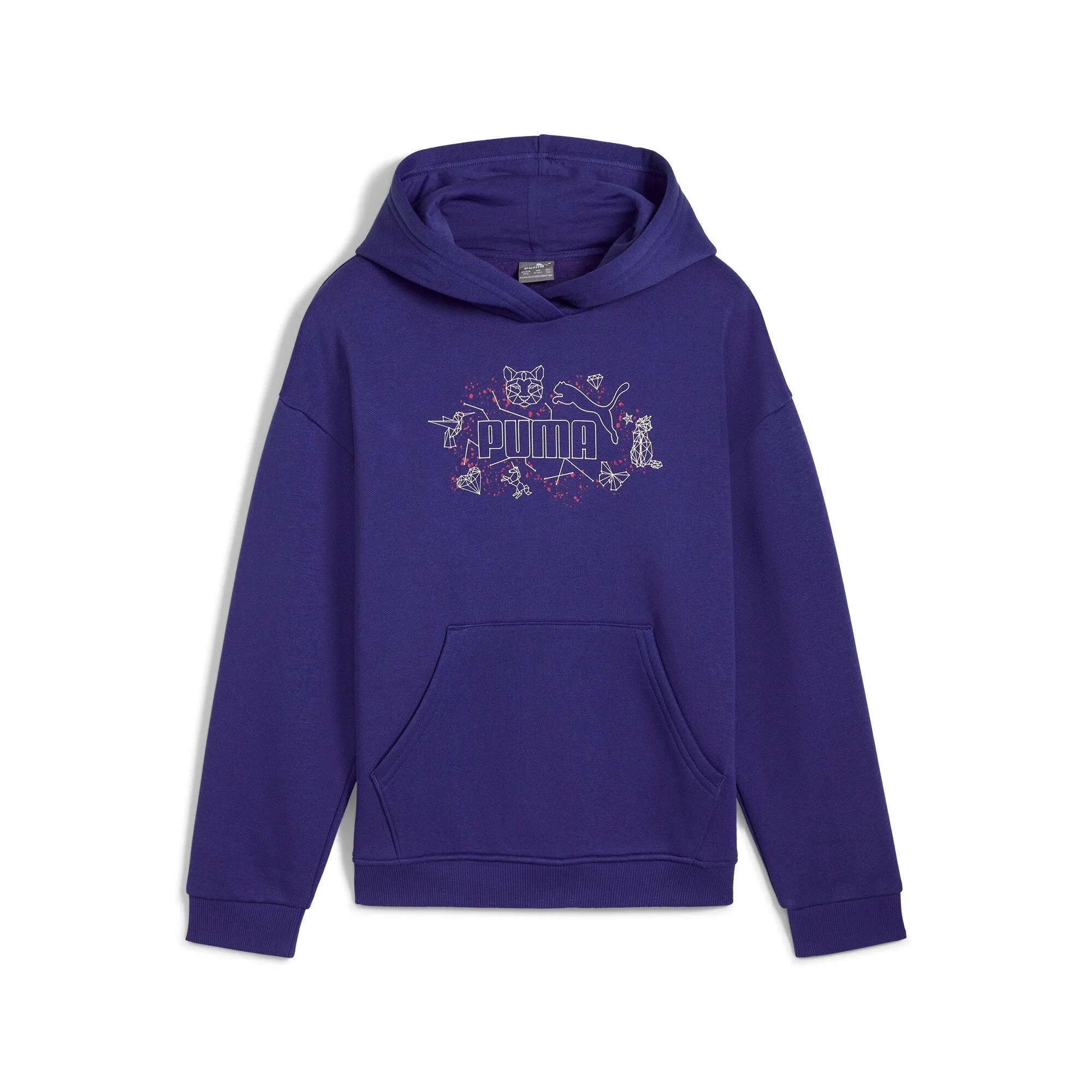 PUMA Big Kids' Girls' ESS  STARRY SAFARI Hoodie Youth