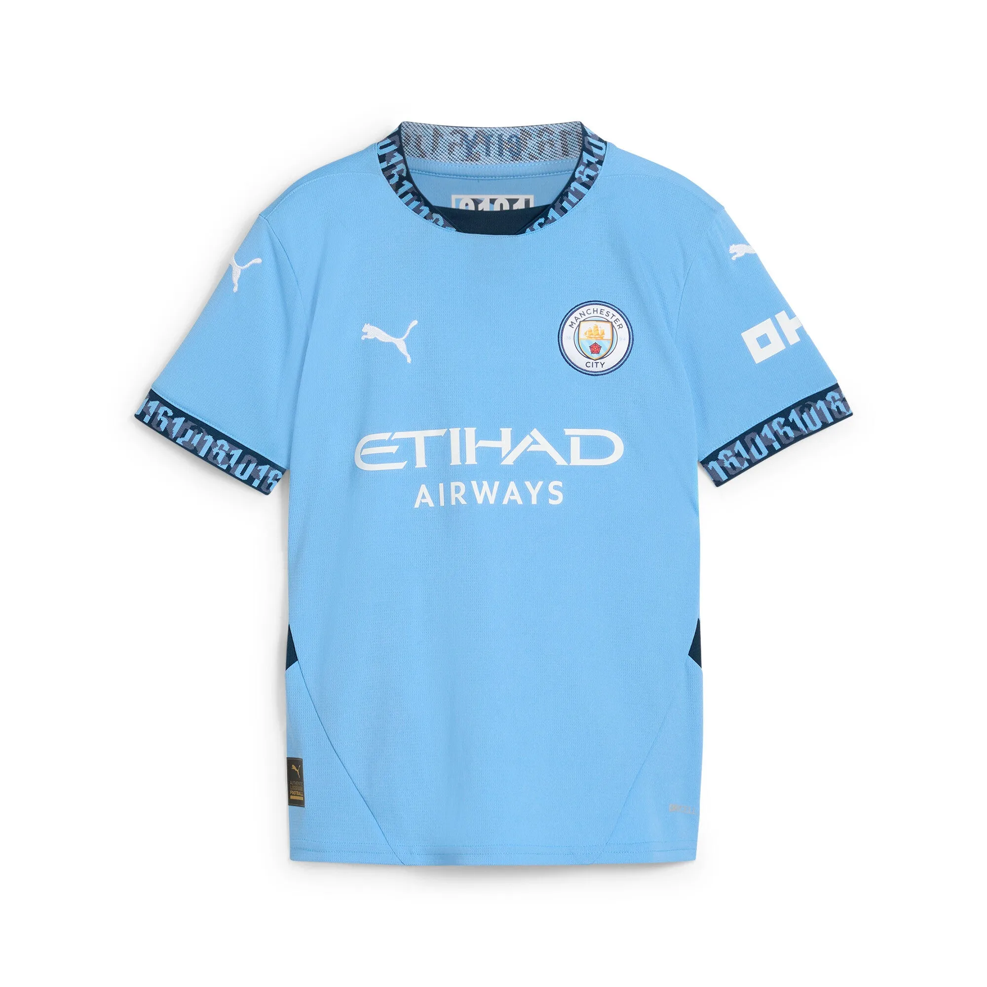 PUMA Big Kids' Manchester City 24/25 Replica Home Soccer Jersey