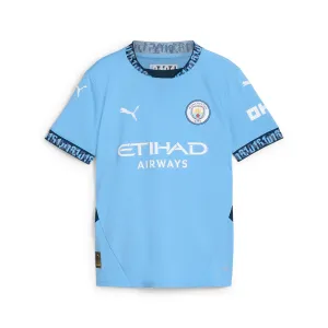 PUMA Big Kids' Manchester City 24/25 Replica Home Soccer Jersey