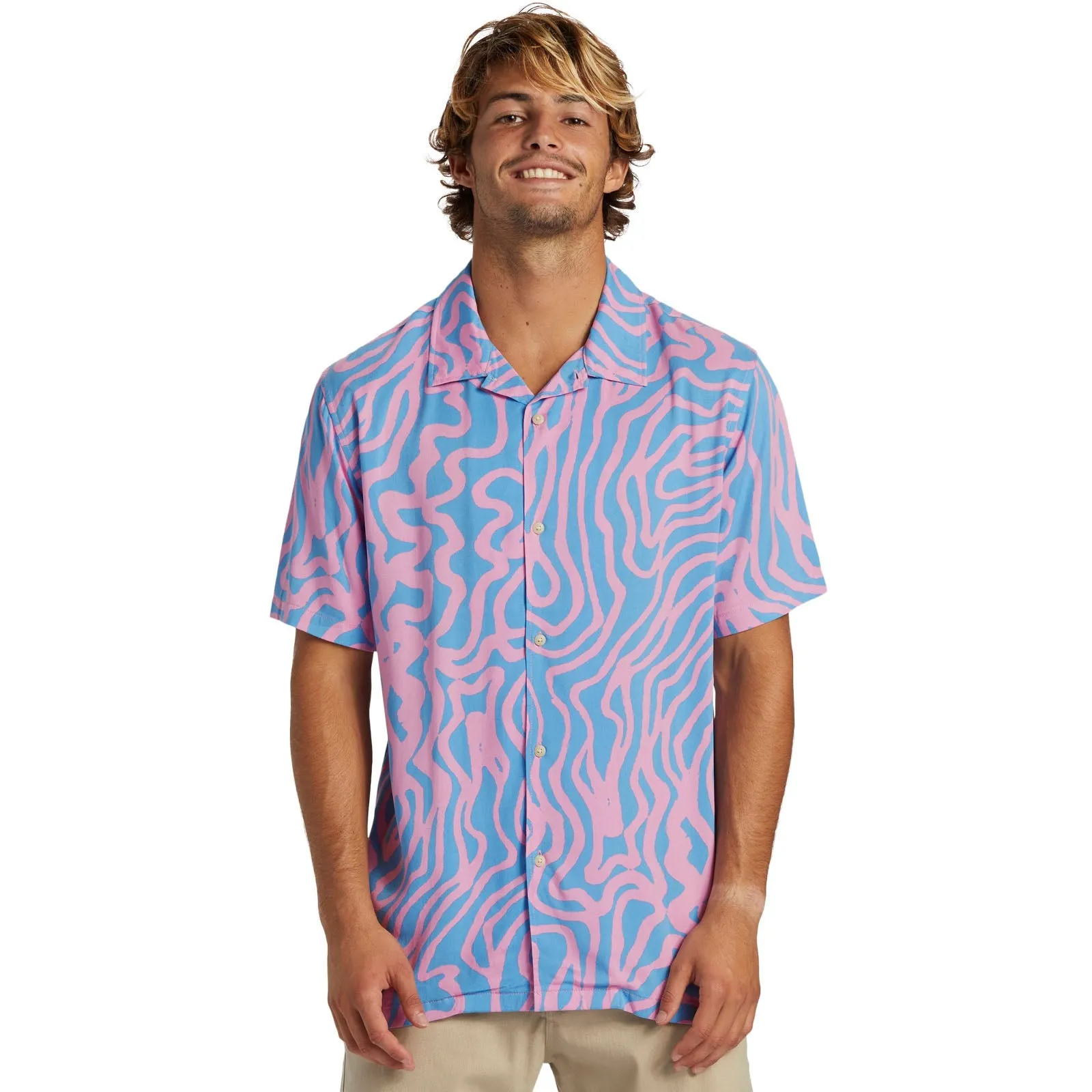Quiksilver Mens Pool Part Short Sleeve Shirt