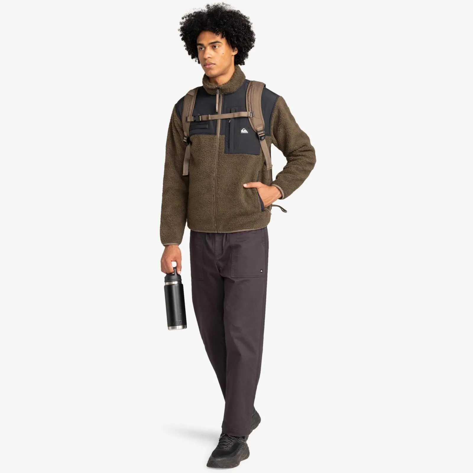 Quiksilver Mens Shallow Water Full Zip Fleece