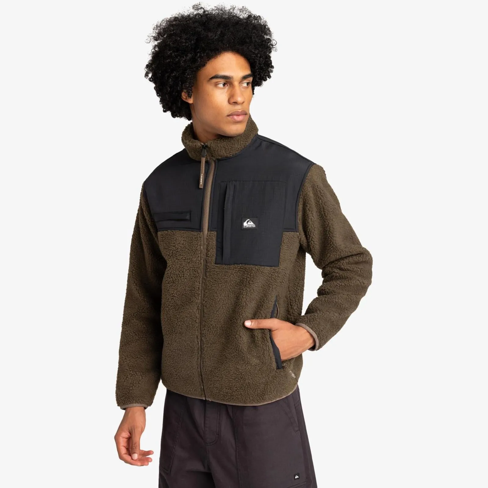 Quiksilver Mens Shallow Water Full Zip Fleece