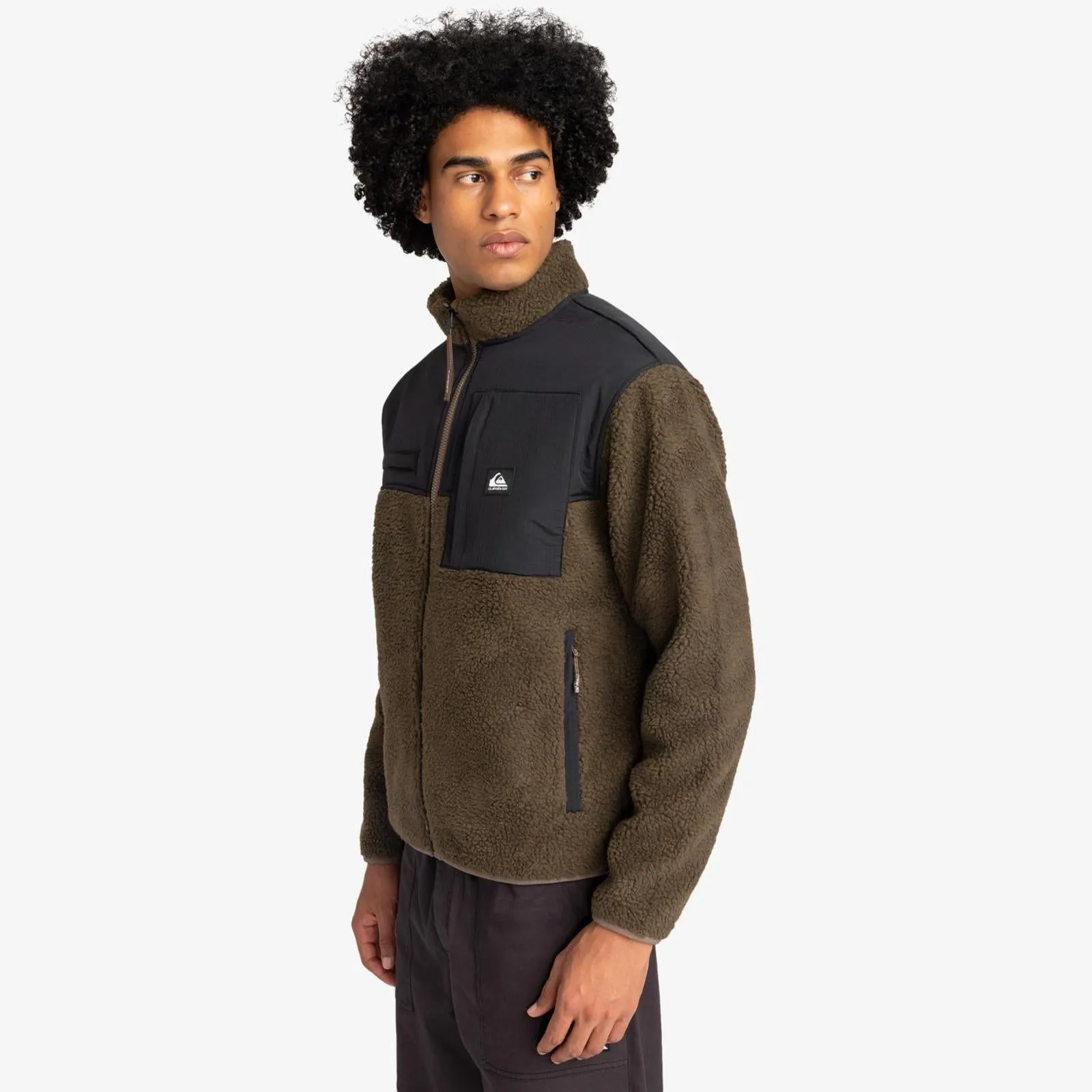 Quiksilver Mens Shallow Water Full Zip Fleece