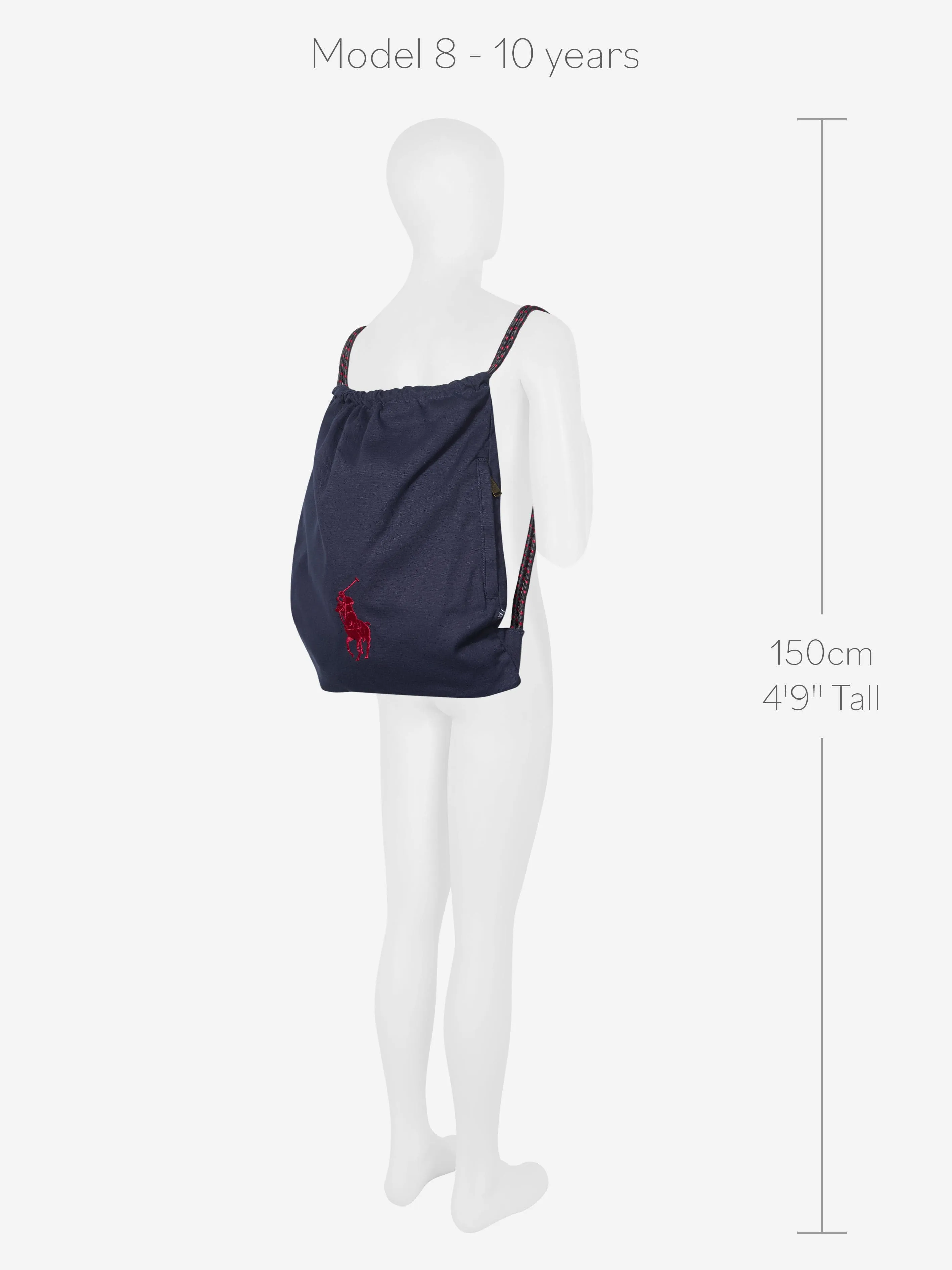 Ralph Lauren Kids Polo Canvas Drawstring Bag in Navy (49cm)